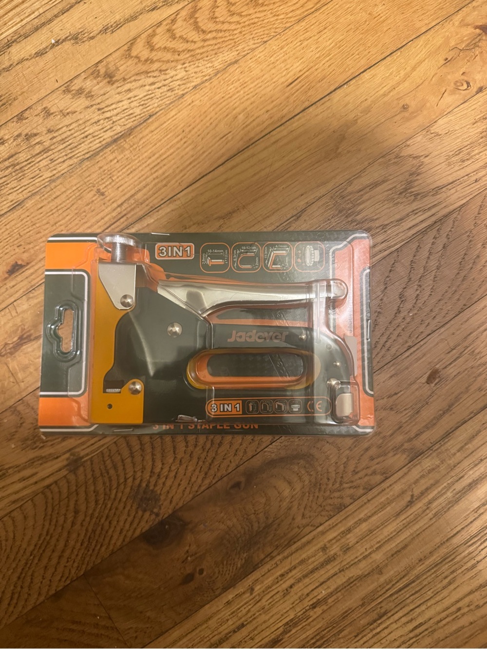 Jade Orange and Black 3-in-1 Hand Staple Gun